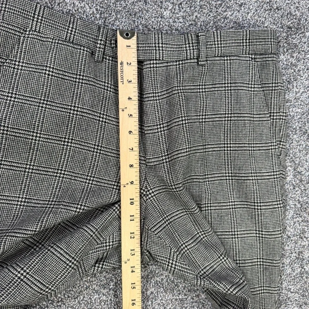 Todd Snyder Glen Plaid Wool Dress Pants Mens 32x30 Trousers Cream Black Check